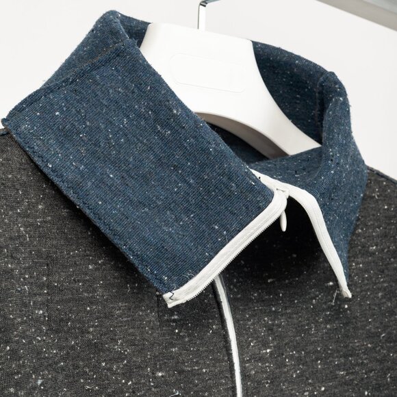 Marie Saint Pierre Reno Grey Speckled Neoprene Top - Picture 5 of 9